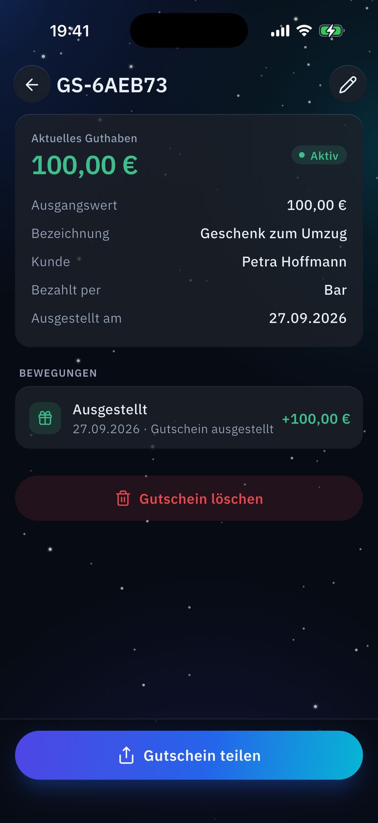 OfficePilotPro: Gutschein mit Guthaben